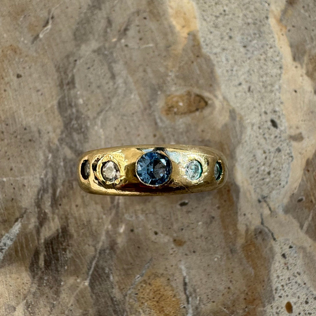 Gold n Gems Ring image 0