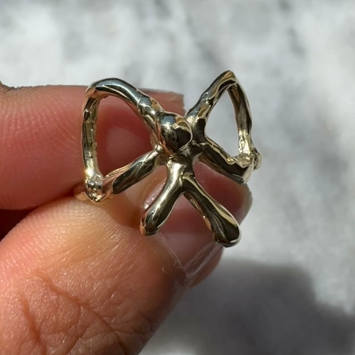 Gold Bow Ring  image 0