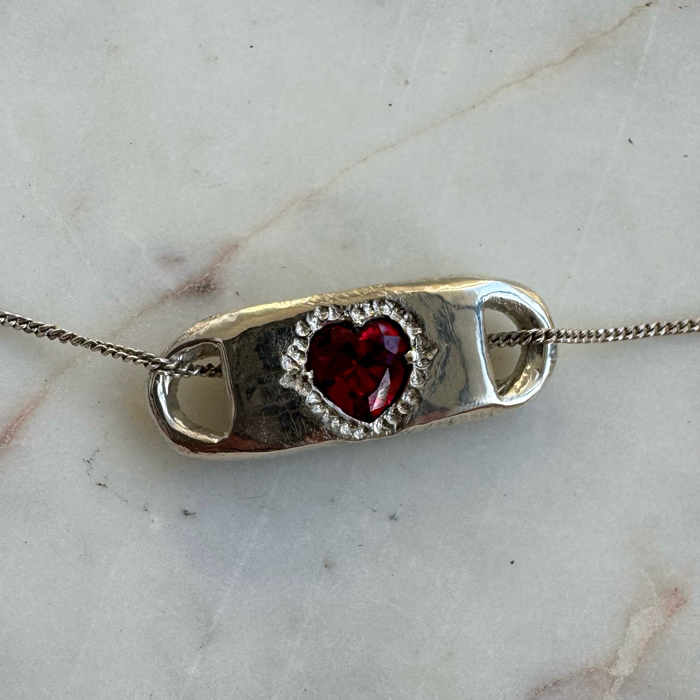 Red Ruby Slider Charm image 0