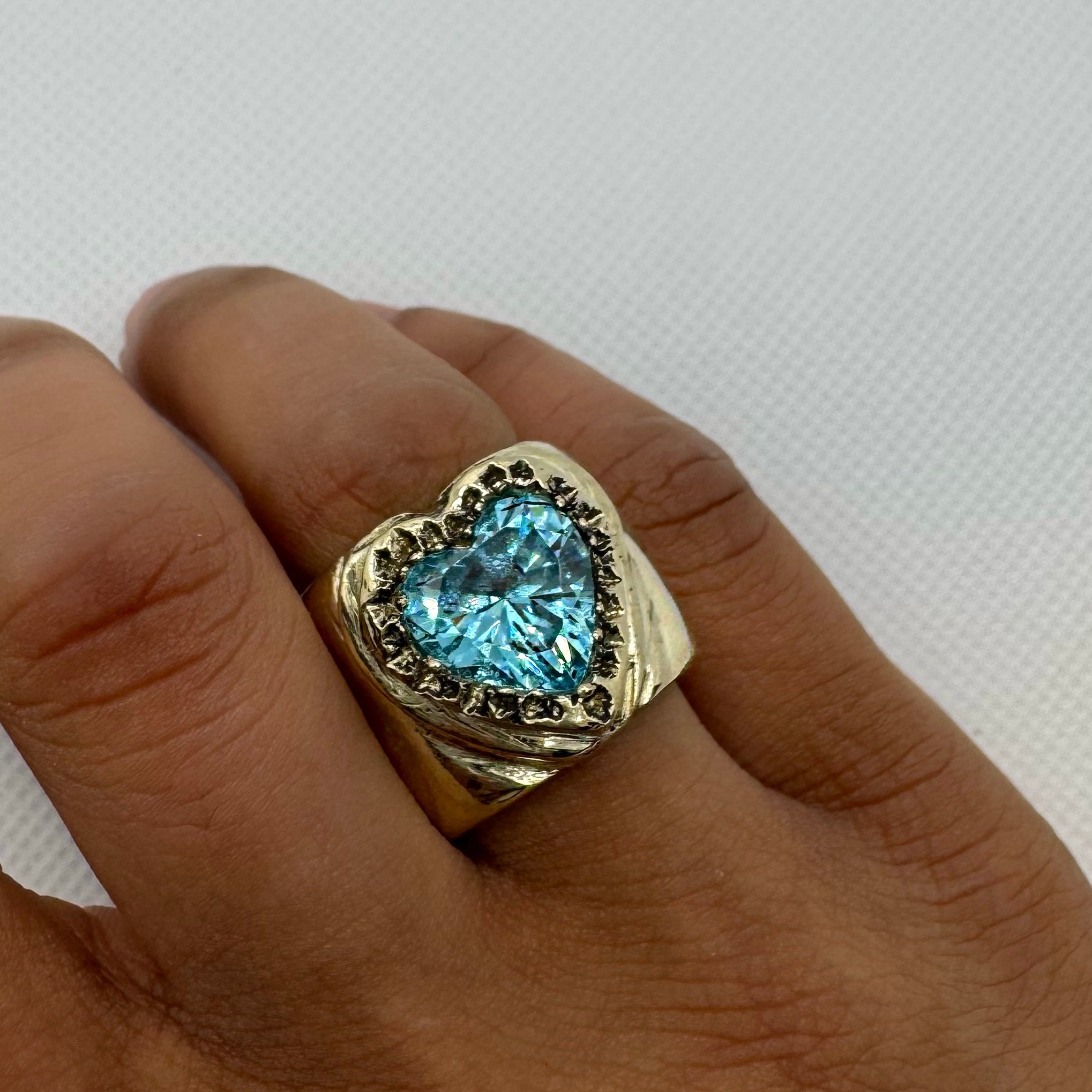 Chunky Heart Ring  image 1