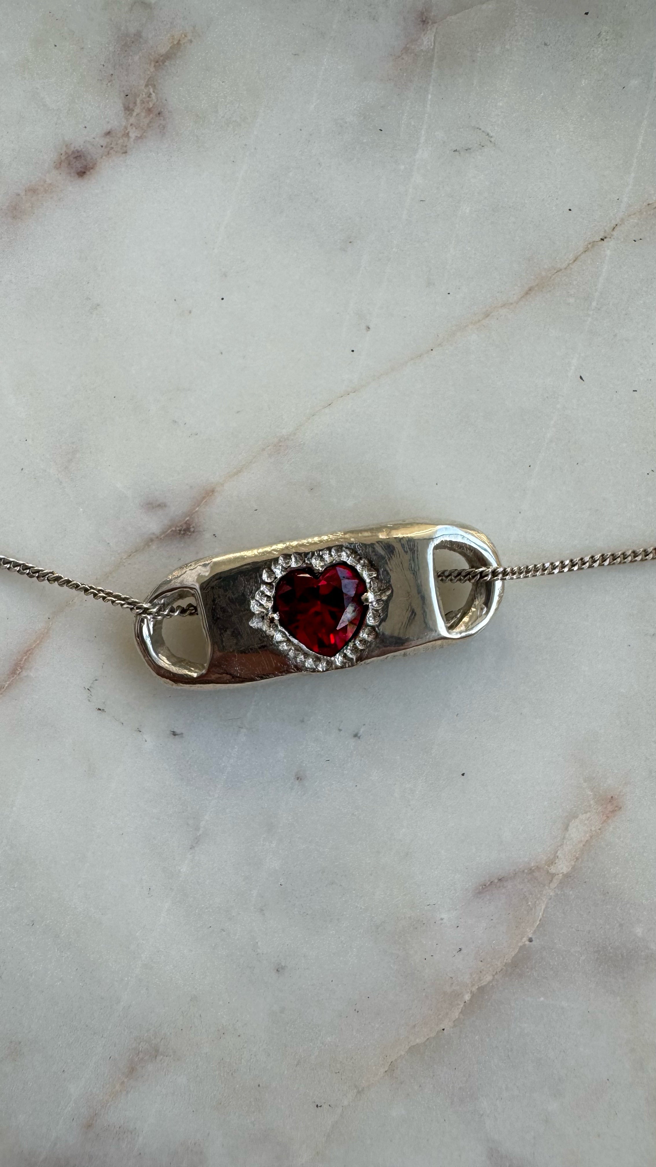 Red Ruby Slider Charm image 1